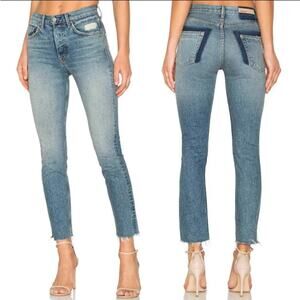 GRLFRND The Karelian Skinny Leg High Waist in Whole Lotta Love